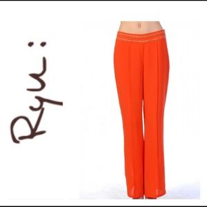 Final Sale Red Coral Pants By Ryu